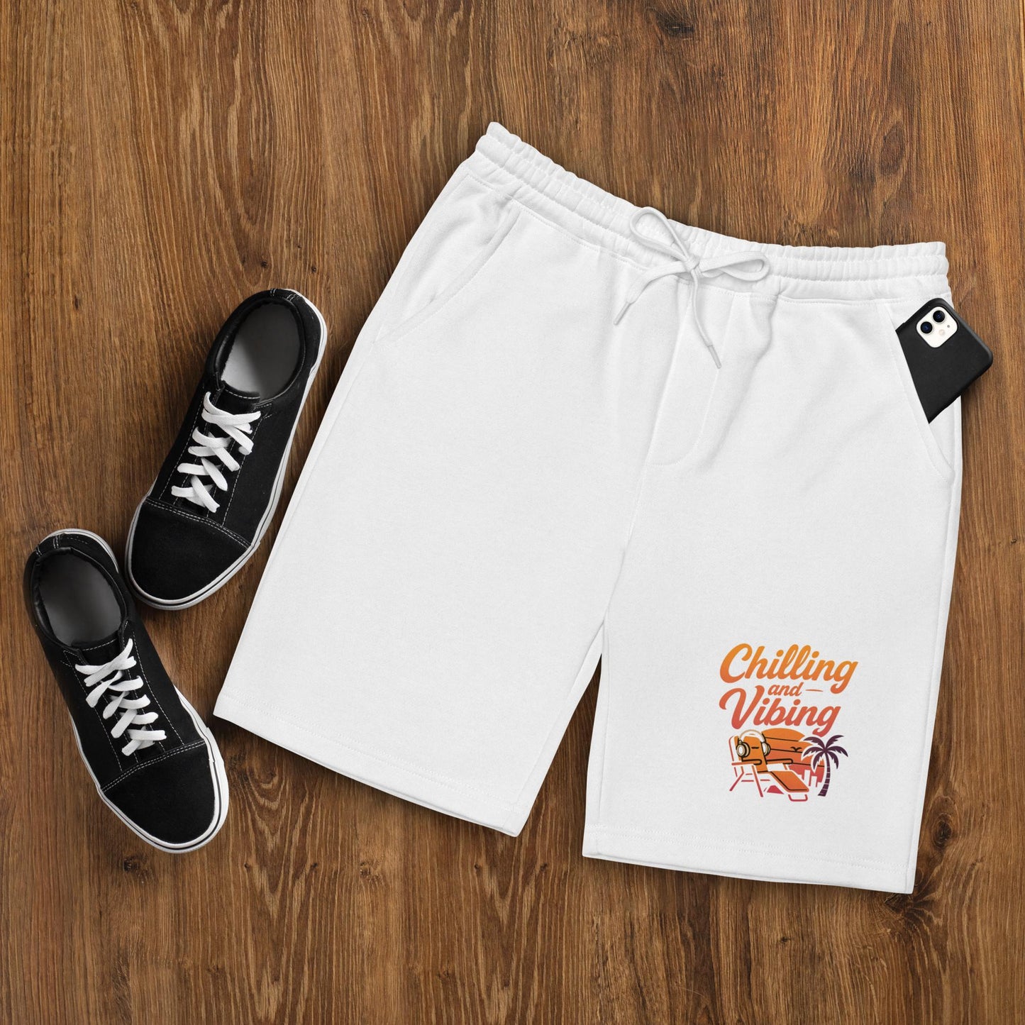 SUMMER VIBES CHILLING N VIBING SHORTS - CHILLING N VIBING π