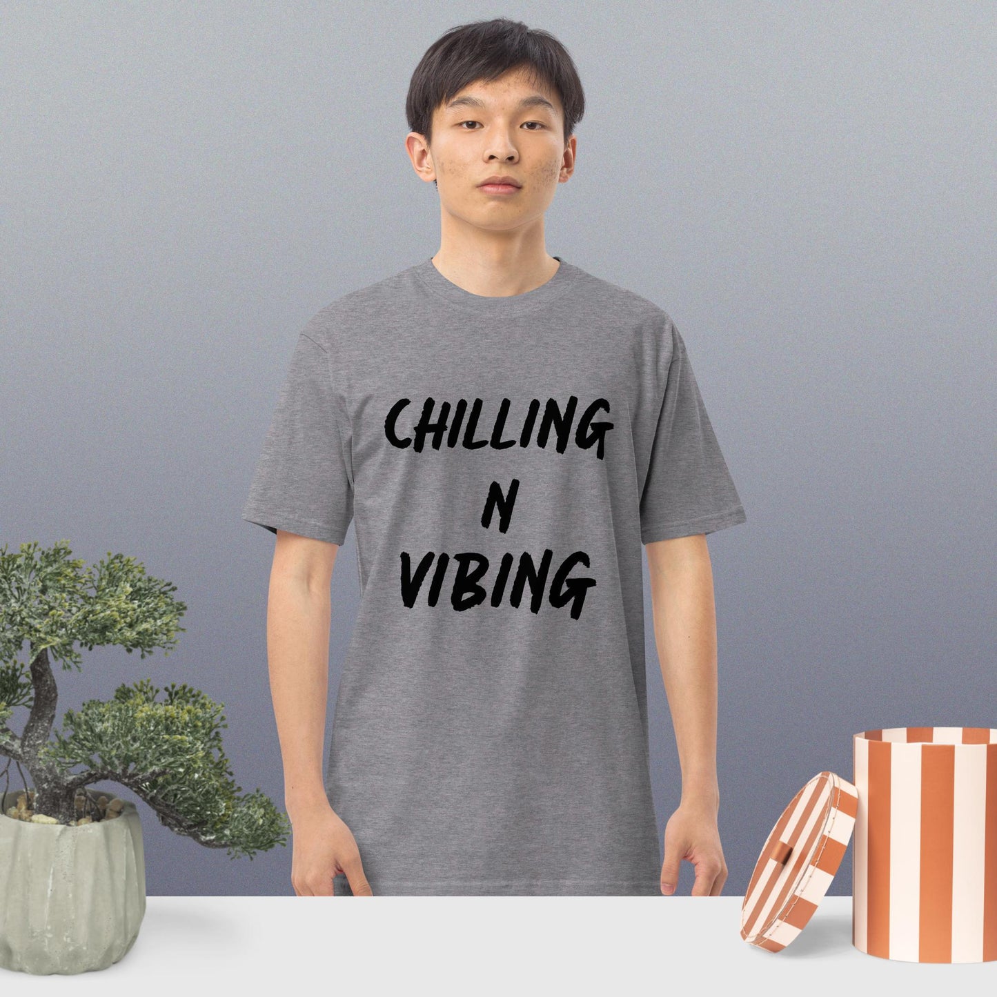 CHILLING N VIBING SHIRT CHALK DESIGN - CHILLING N VIBING π