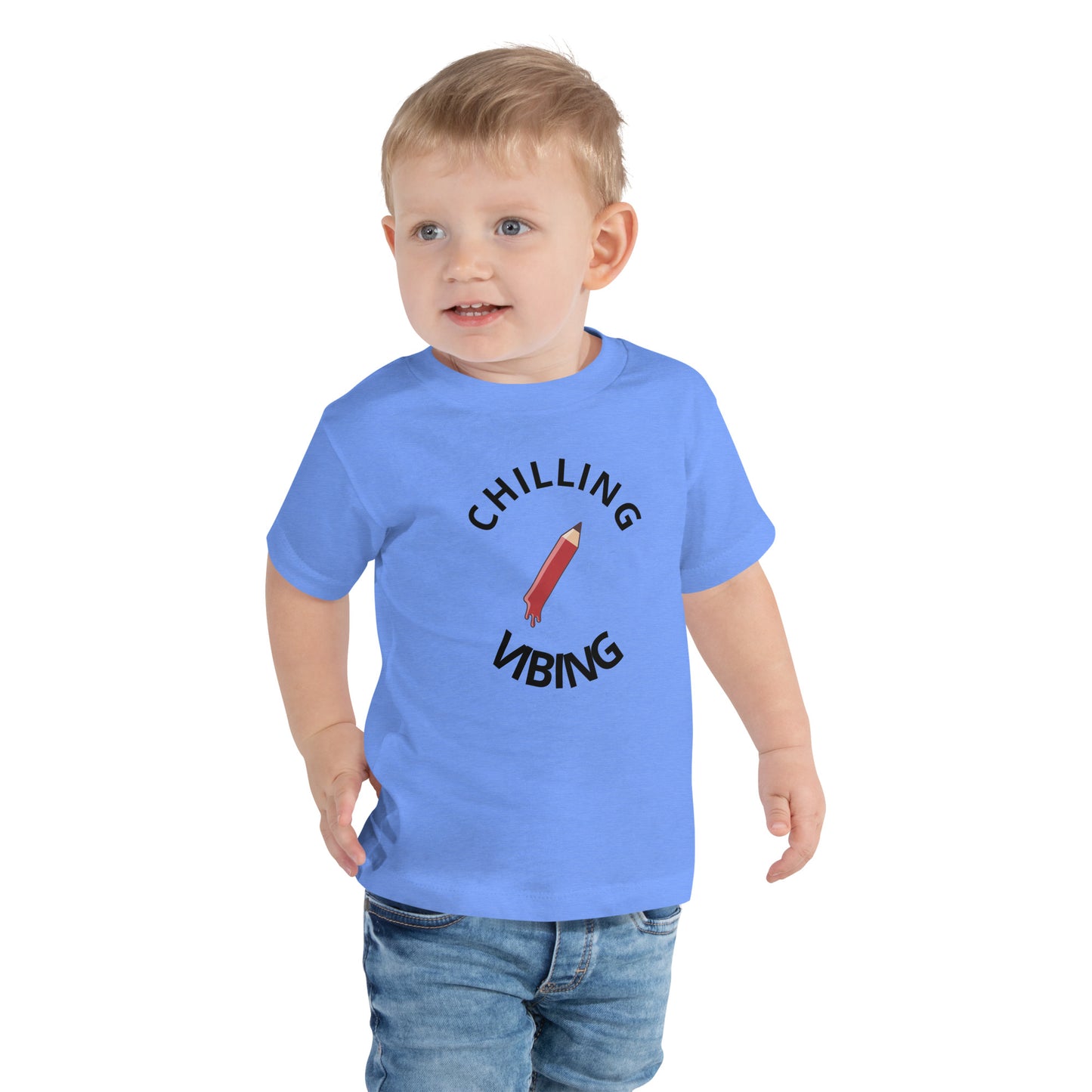 Chilling N Vibing Toddler Short Sleeve Tee
