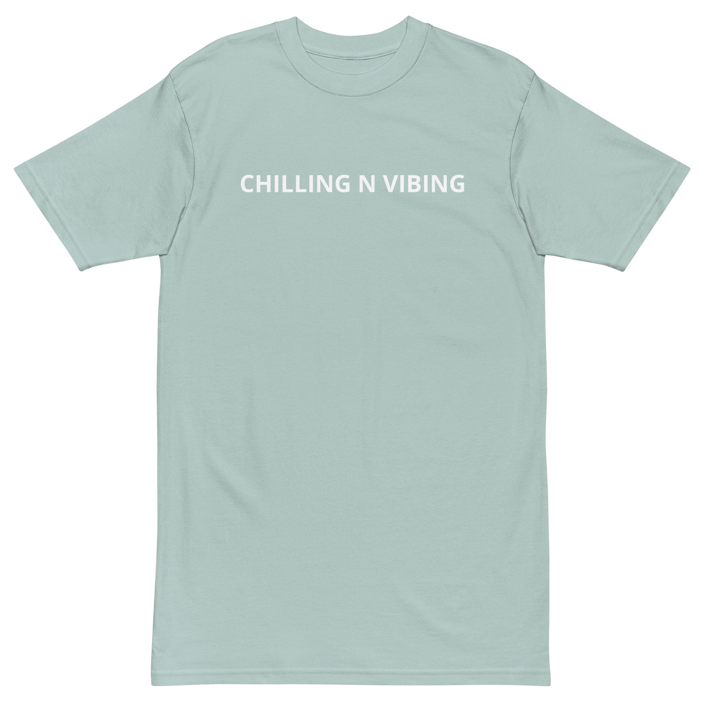 premium heavyweight chilling n vibing tee - CHILLING N VIBING 😎