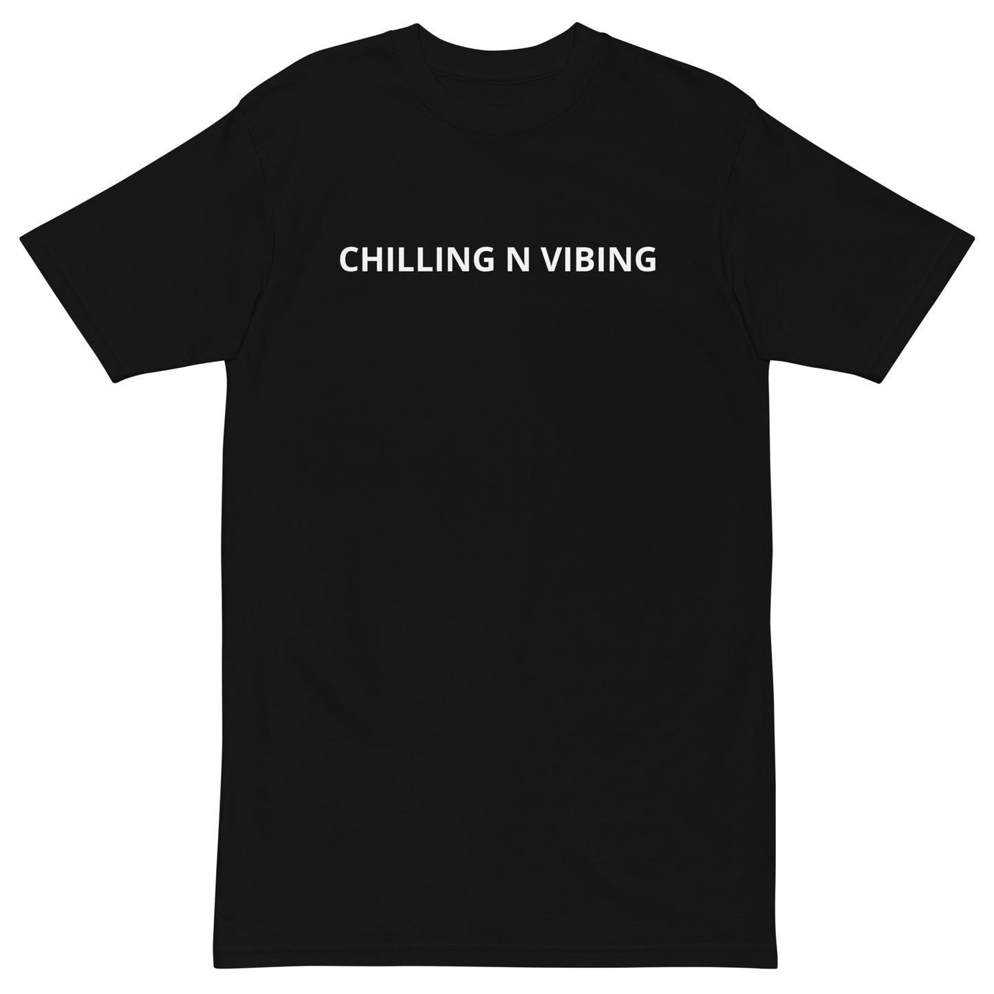premium heavyweight chilling n vibing tee - CHILLING N VIBING 😎