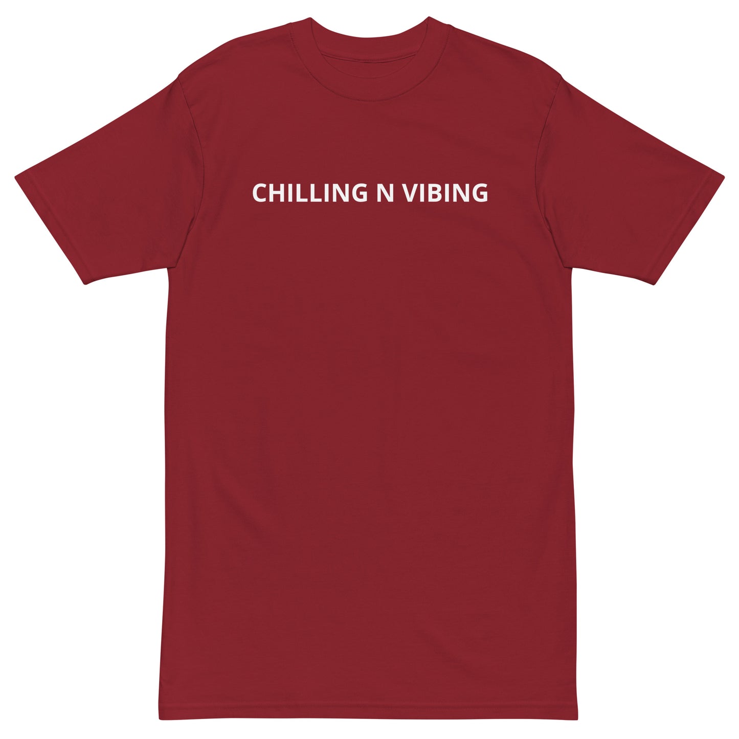 premium heavyweight chilling n vibing tee - CHILLING N VIBING 😎