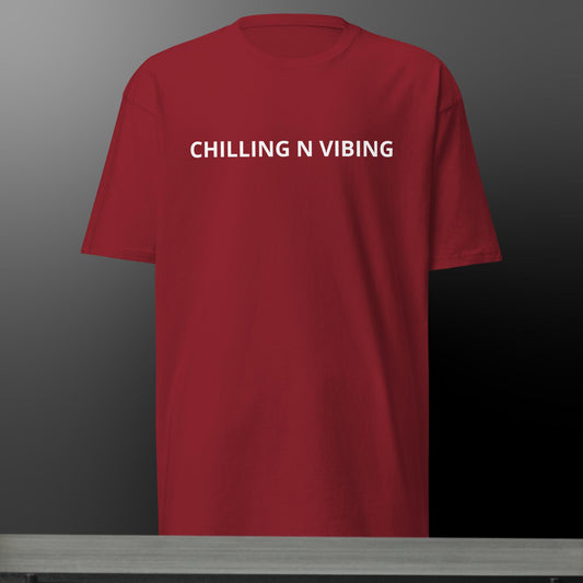 Men’s Premium Chilling n Vibing Tee - CHILLING N VIBING 😎