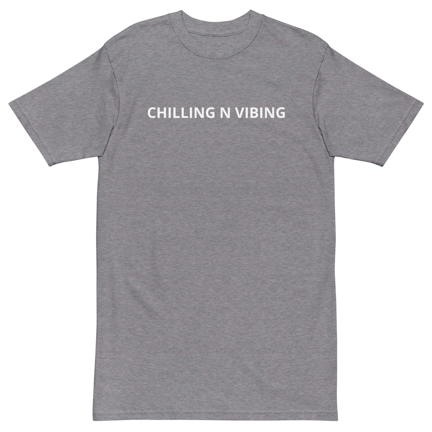 premium heavyweight chilling n vibing tee - CHILLING N VIBING 😎