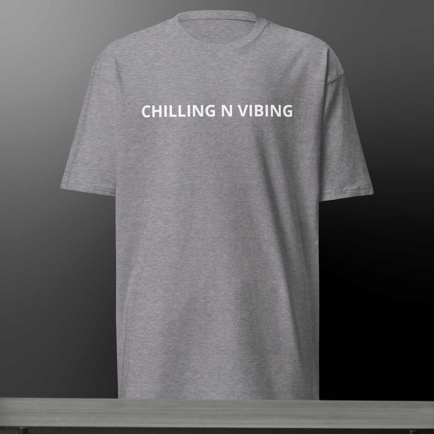 Men’s Premium Chilling n Vibing Tee - CHILLING N VIBING 😎