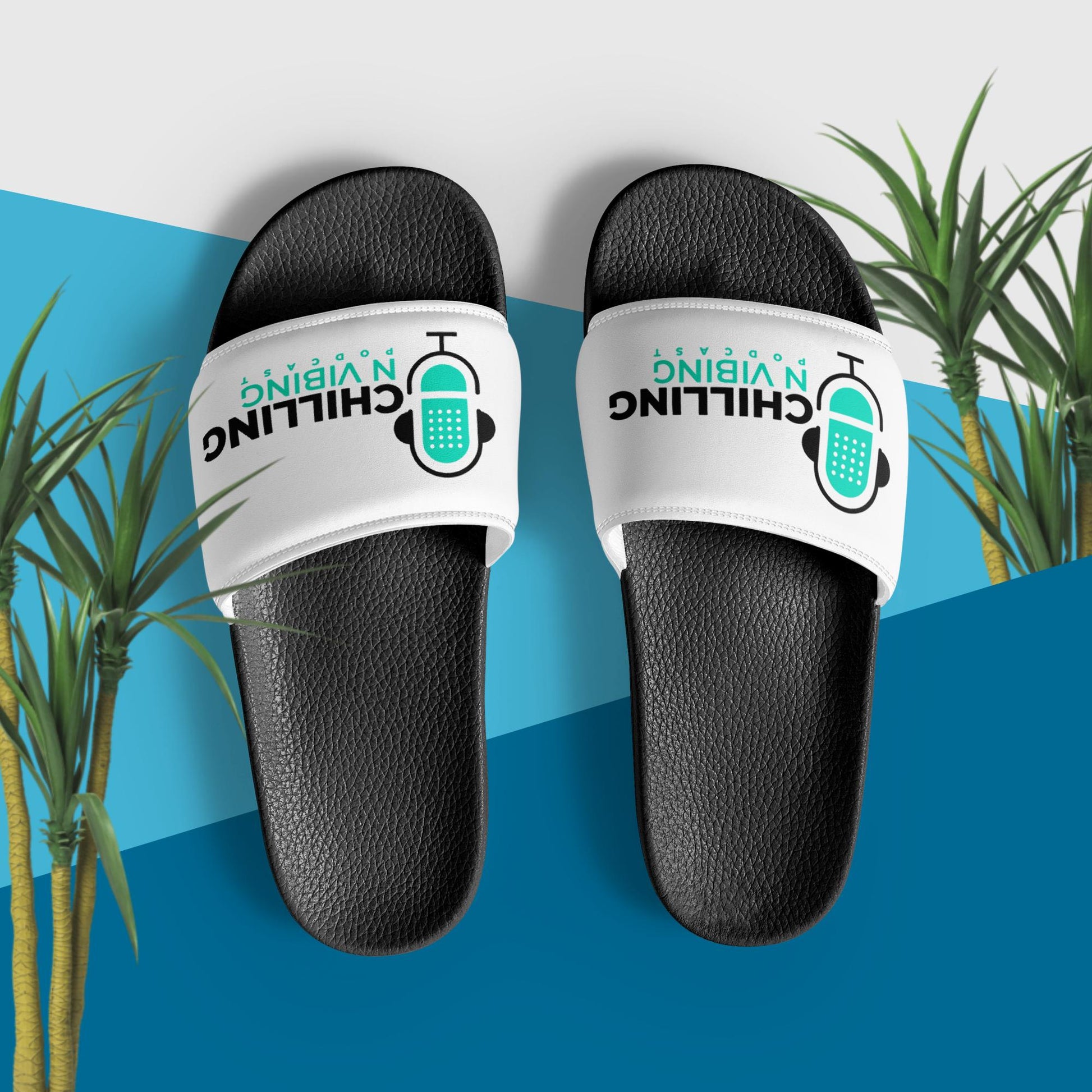 Men’s Chilling n Vibing Slides - CHILLING N VIBING 😎