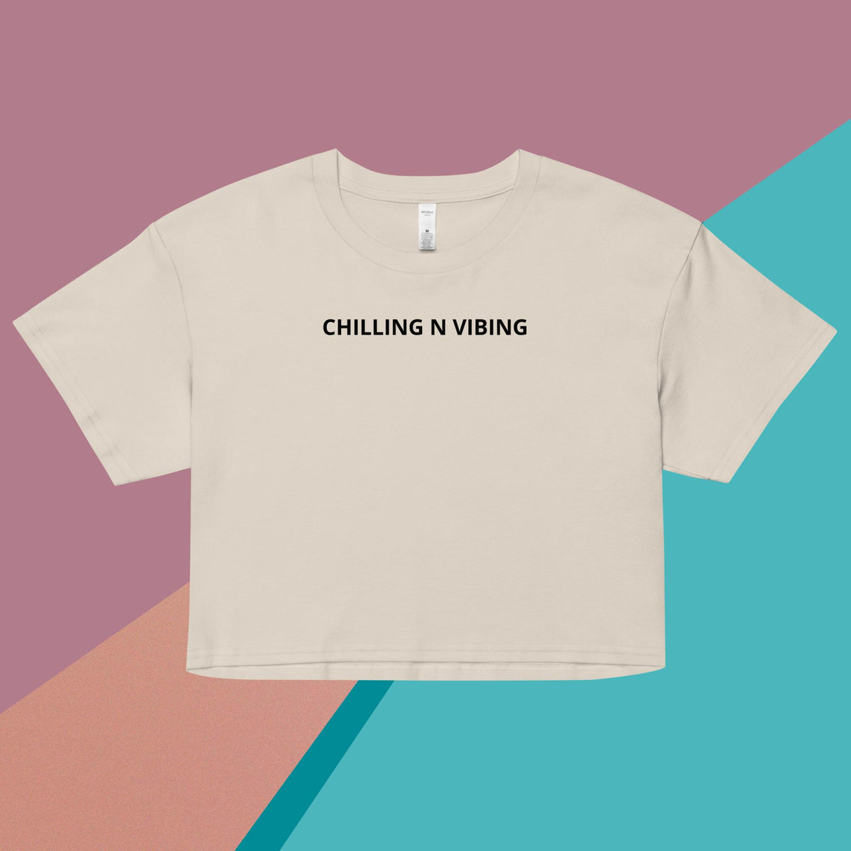Women’s Chilling n Vibing Crop Top - CHILLING N VIBING 😎