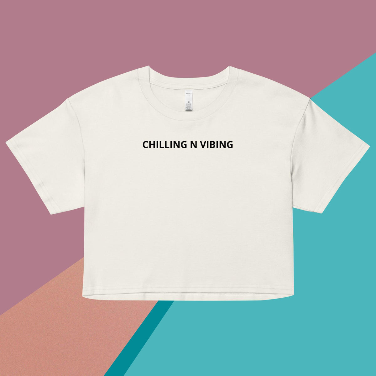 Women’s Chilling n Vibing Crop Top - CHILLING N VIBING 😎