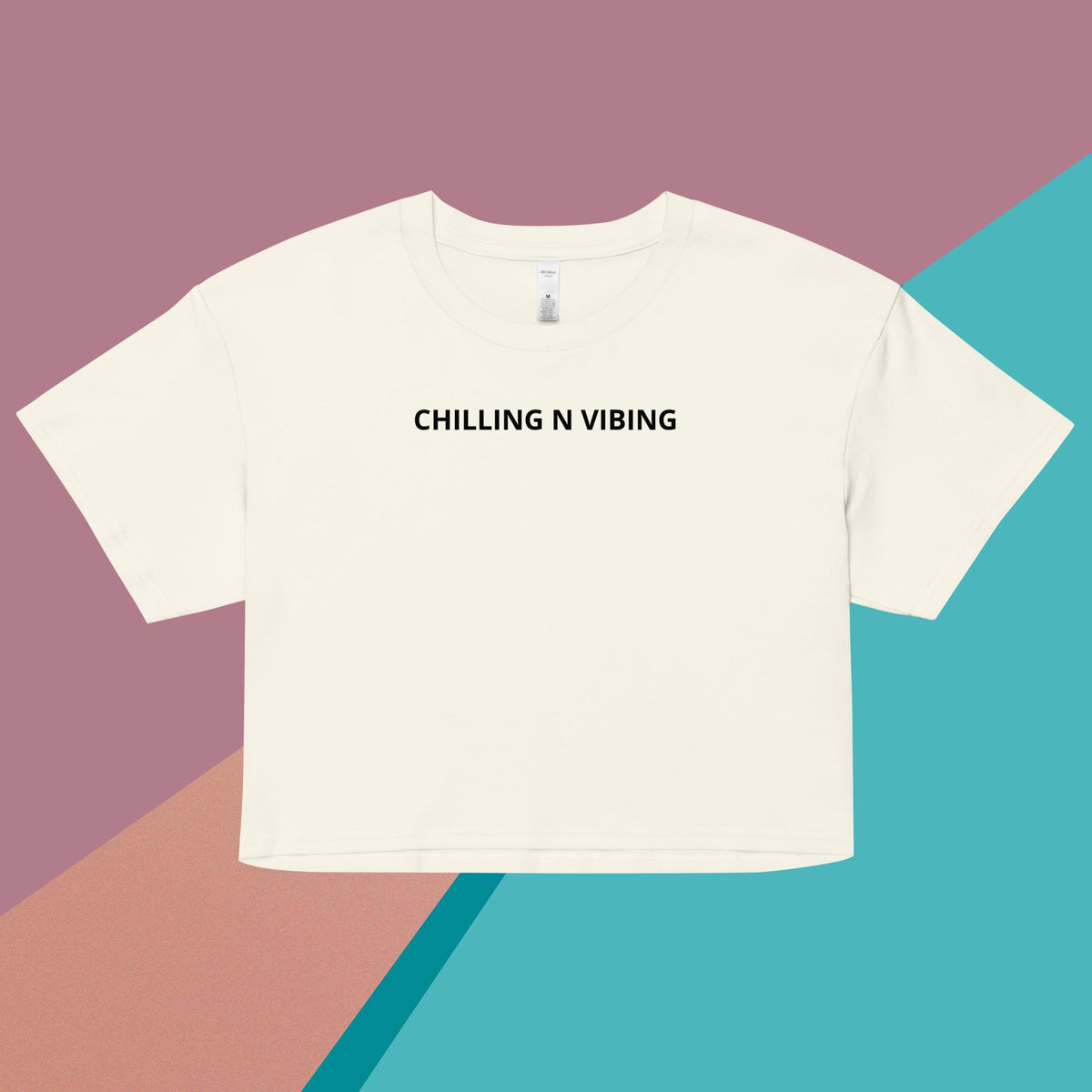 Women’s Chilling n Vibing Crop Top - CHILLING N VIBING 😎
